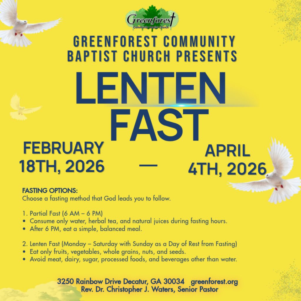2026 Lenten Fast