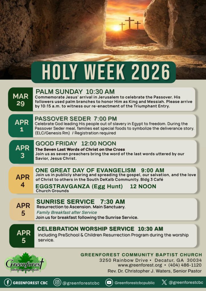 Holy Week 2026