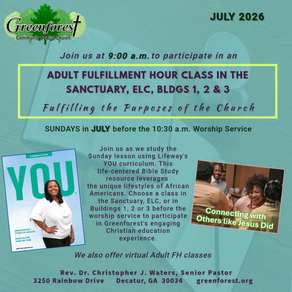 Fulfillment Hour July 2026 Theme